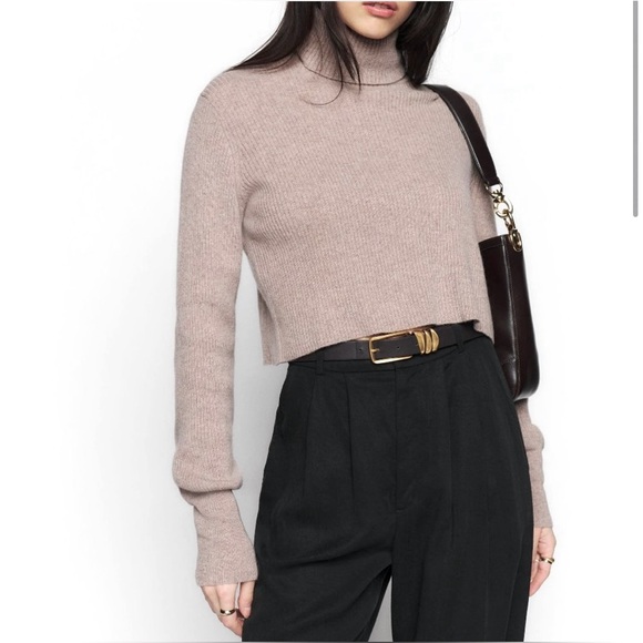 Reformation Luisa Cropped Cashmere Sweater - Picture 1 of 6
